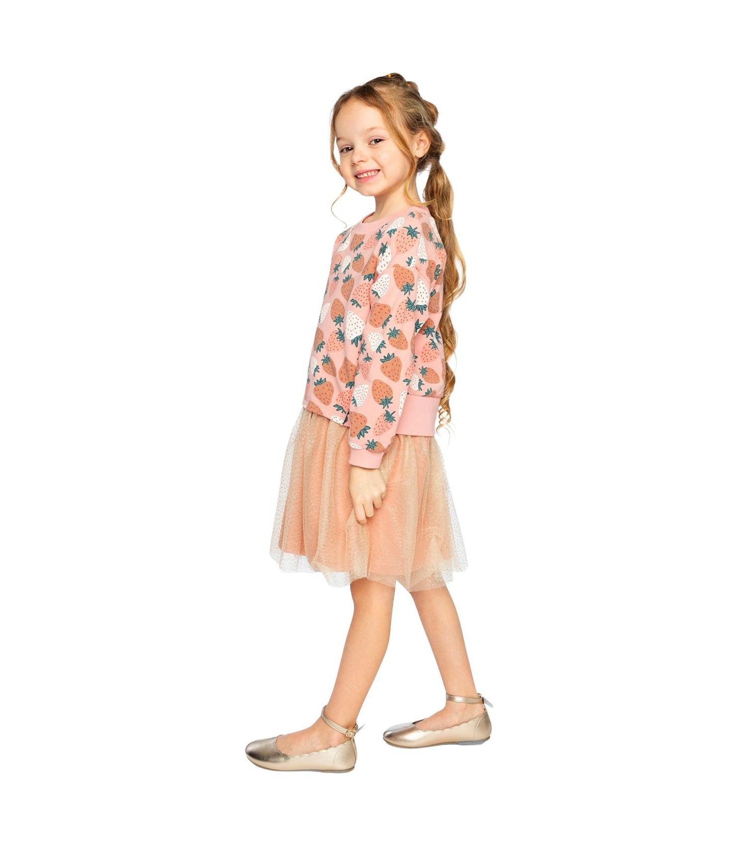 Little and Big Girl's (6-12) Bi-Material Dress