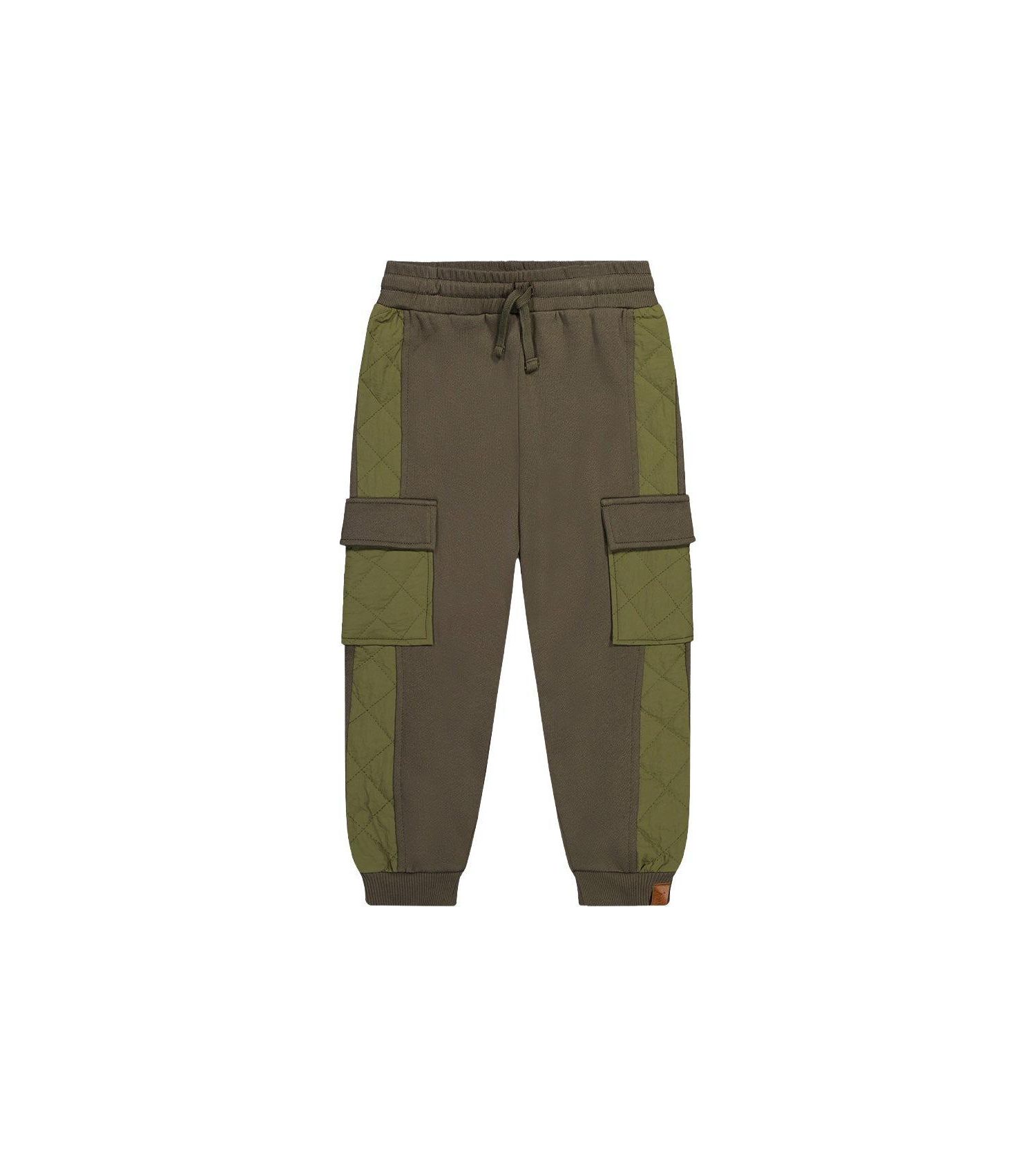 Little and Big Boy 6 - 12 Fleece Bi-Material Sweatpants with Pockets