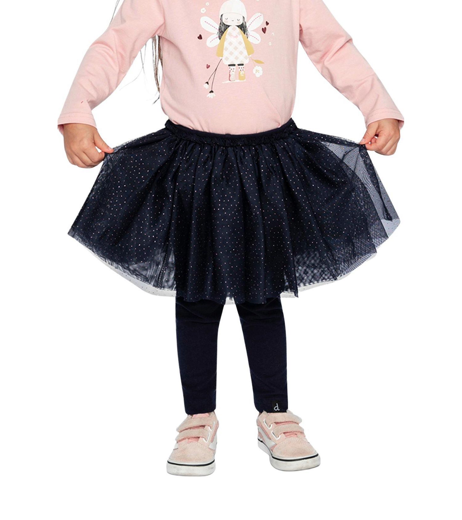 Baby Girl (12m-24m)Leggings with Integrated Tulle Skirt