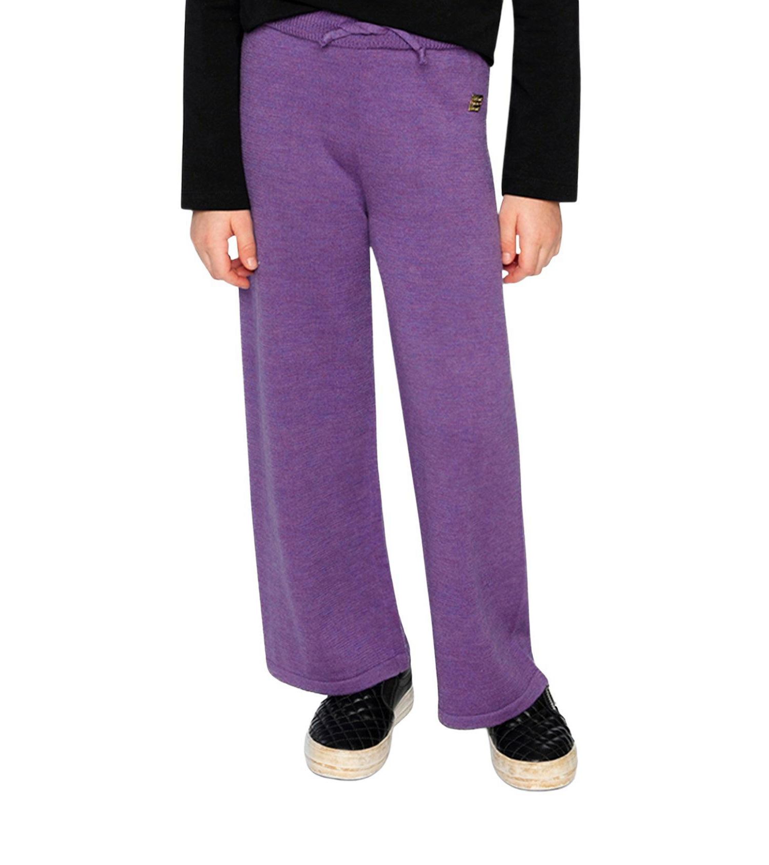 Little and Big Girl (6-12) Knitted Wide Leg Pants
