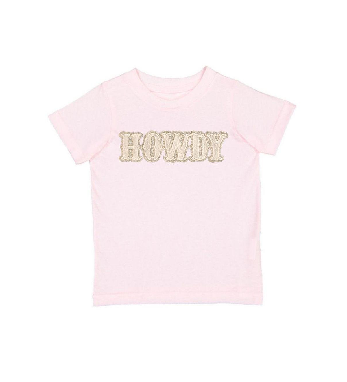 Sweet Wink Little Girls 5-8 Howdy Patch Western Short Sleeve T-Shirt