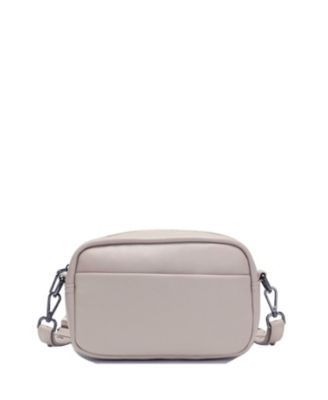 Avery Pebble Leather Camera Bag Structured Crossbody Purse with Wide Strap