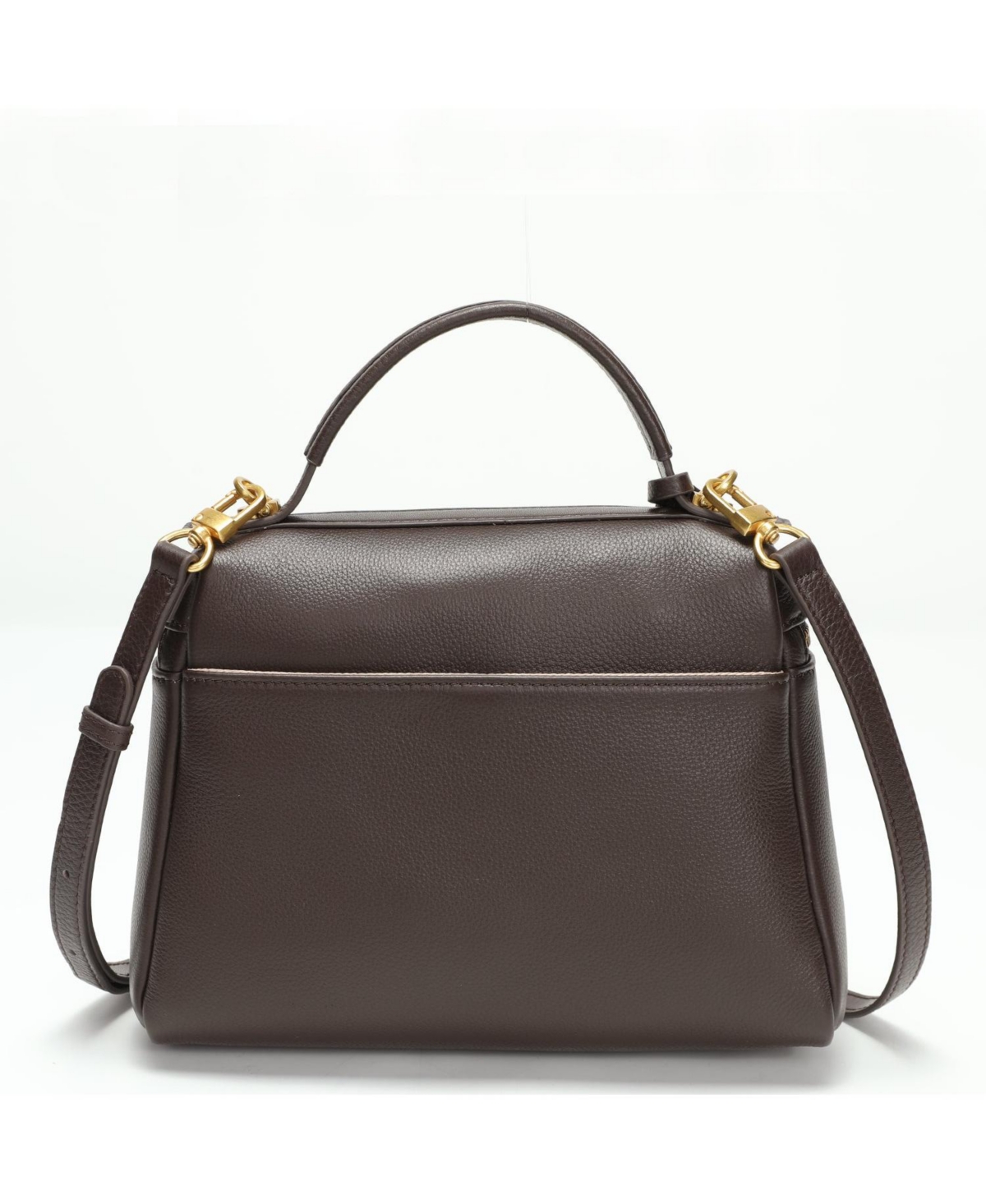 Susu Avery Pebble Leather Camera Bag Structured Crossbody Purse with Wide Strap