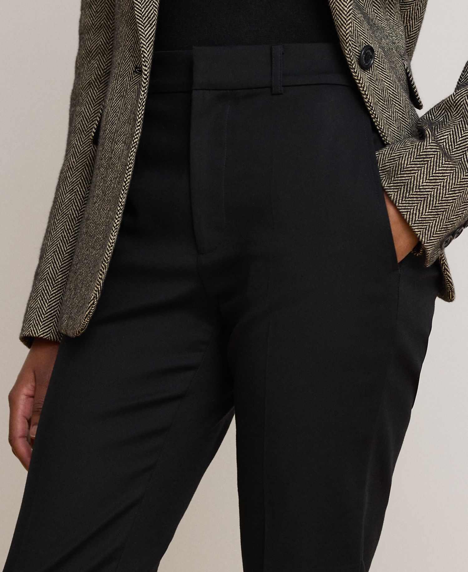 Petite High-Rise Slim Ankle Pants