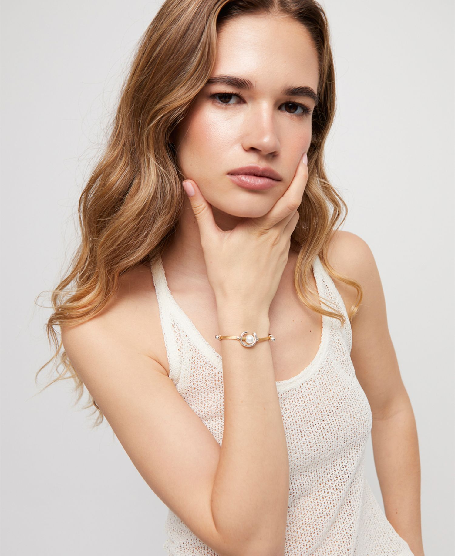 Silver Metal Alloy Camel Silk Bracelet