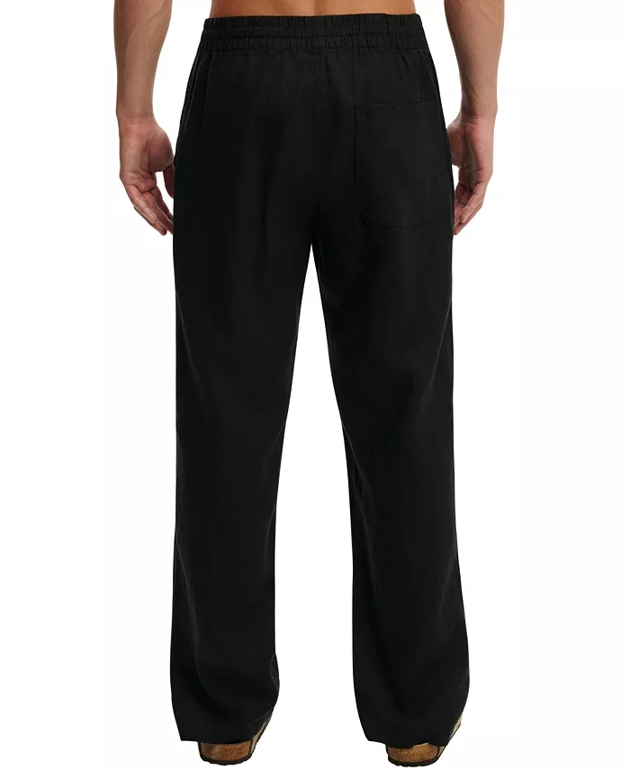 Men's Baggy Worker Linen Relaxed-Fit Pants - thumbnail 7