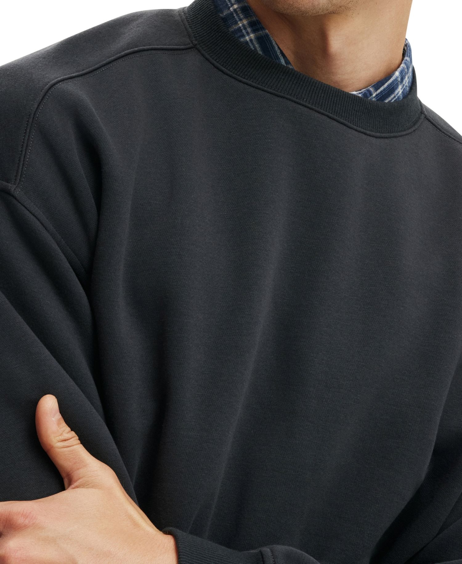 Men's Box-Fit Crewneck Sweater
