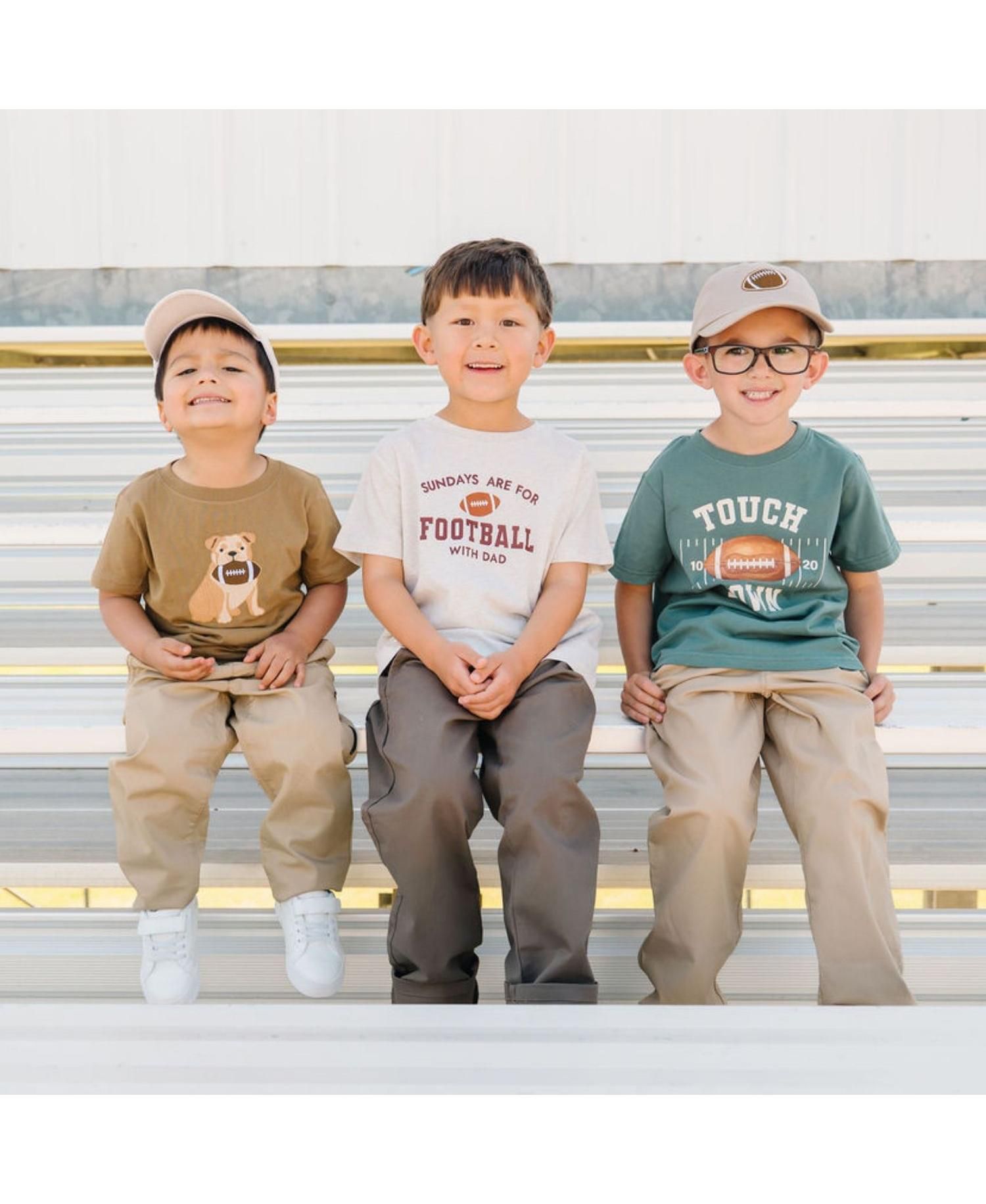 Little Boys Touchdown Short Sleeve T-Shirt