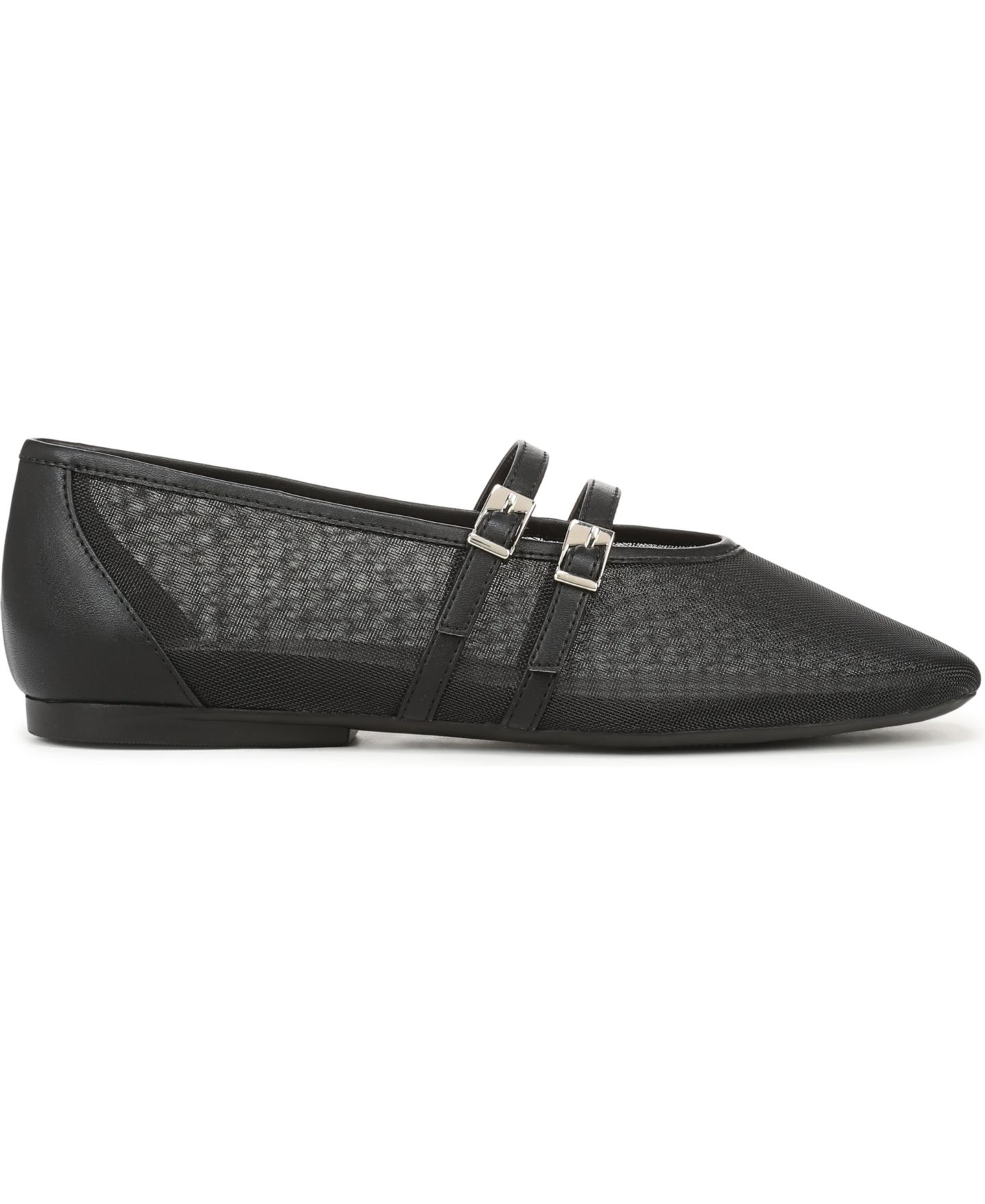 Женские балетки Naturalizer Crista Mary Jane Flats, цвет: Чёрный сетчатый / Искусственная кожа — фото 2