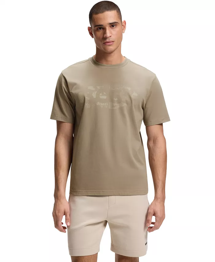 Men's Stretch-Cotton Logo Artwork T-Shirt - thumbnail 5