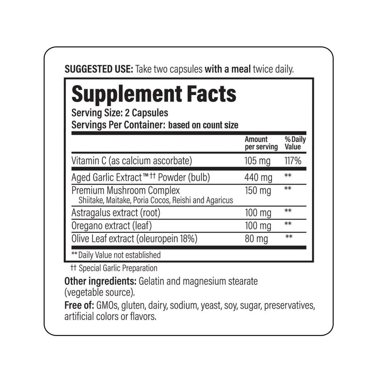 Kyolic Aged Garlic Extract Formula 103, Immune Support