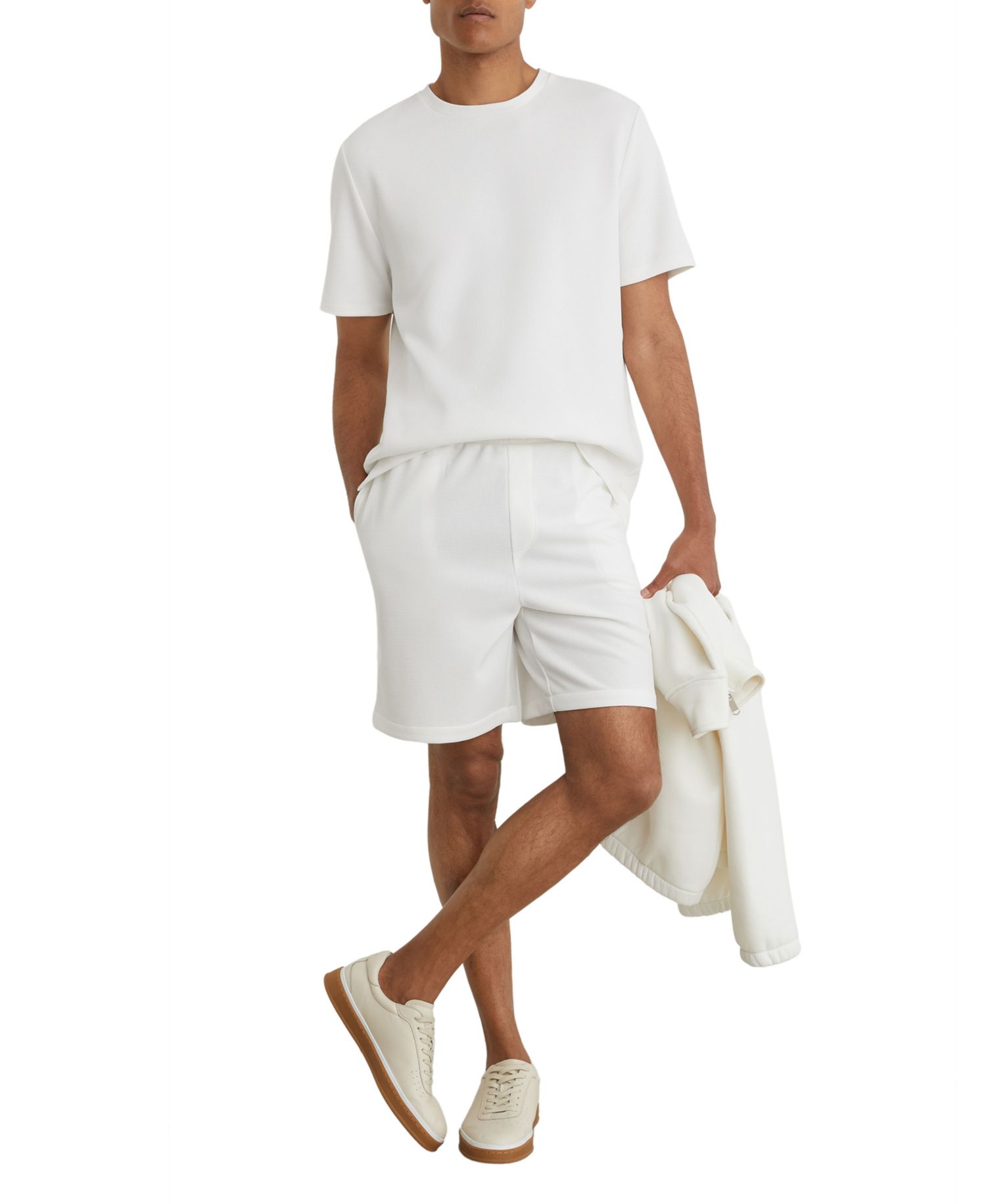 Men's Cole Textured Modern-Fit Crew-Neck T-Shirt