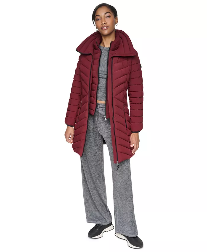 Women's Bibbed Packable Puffer Coat - thumbnail 3