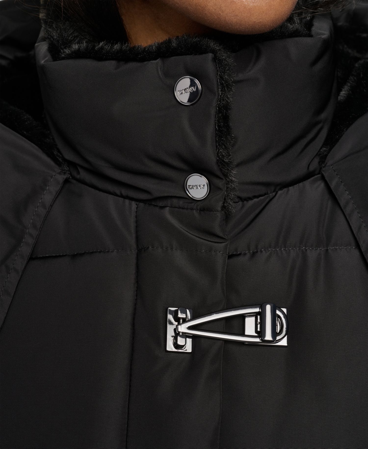 Women's Short Toggle Stand Collar Puffer Coat