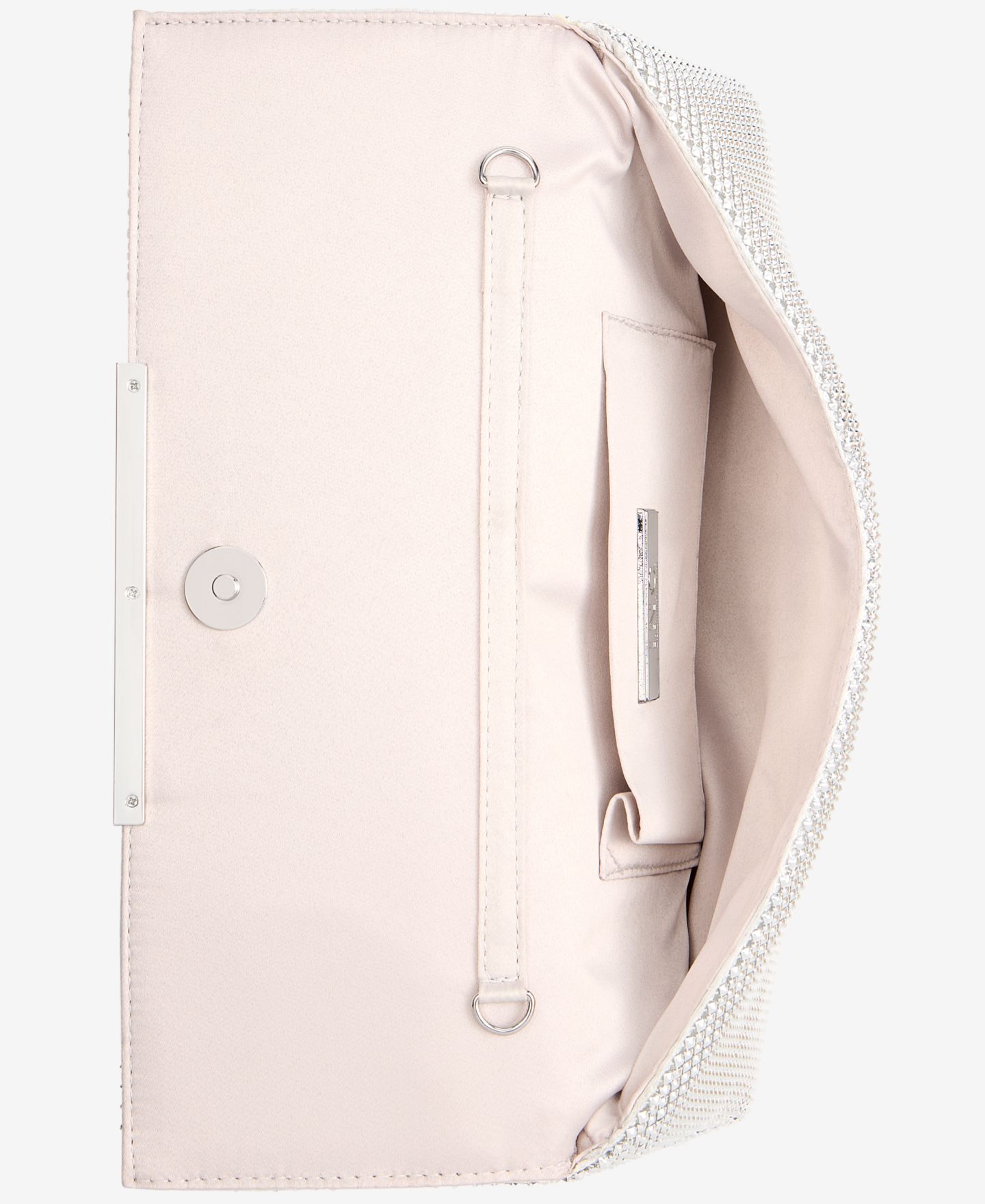 Женский клатч I.N.C. International Concepts Ether East/West Studded Mesh Clutch, цвет: Серебряный — фото 5
