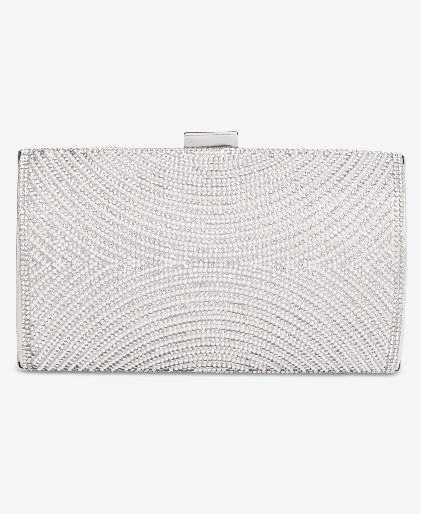 Женский клатч I.N.C. International Concepts Ranndi Imitation Pearl Embellished Evening Clutch Handbag, цвет: Жемчужный — фото 2