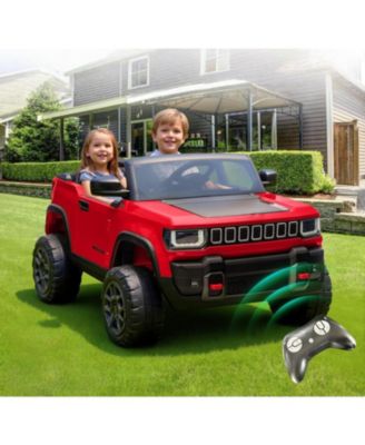 41.7 x 27.2 x 13.8 Inch Kids Electric Ride On Car Licensed 24V 2 Seater Car with Remote Control for Outdoor Play