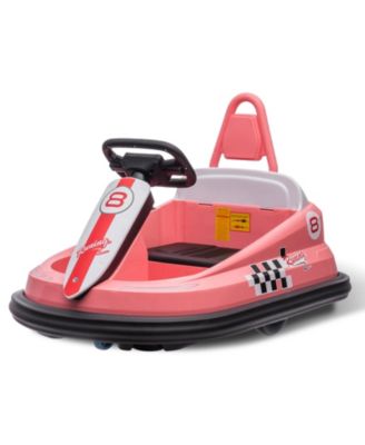 29.9x19.3x10.2 in Kids Electric Bumper Car 6V Ride On Toy, 3 mph Speed, Dual Drive Motors, 360degree(s) Spin, Soft Bumper Ring, Indoor Play