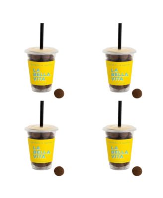 Caffe Luxxe Cold Brew Cordials Mini Coffee Cup Kit, 4-Piece