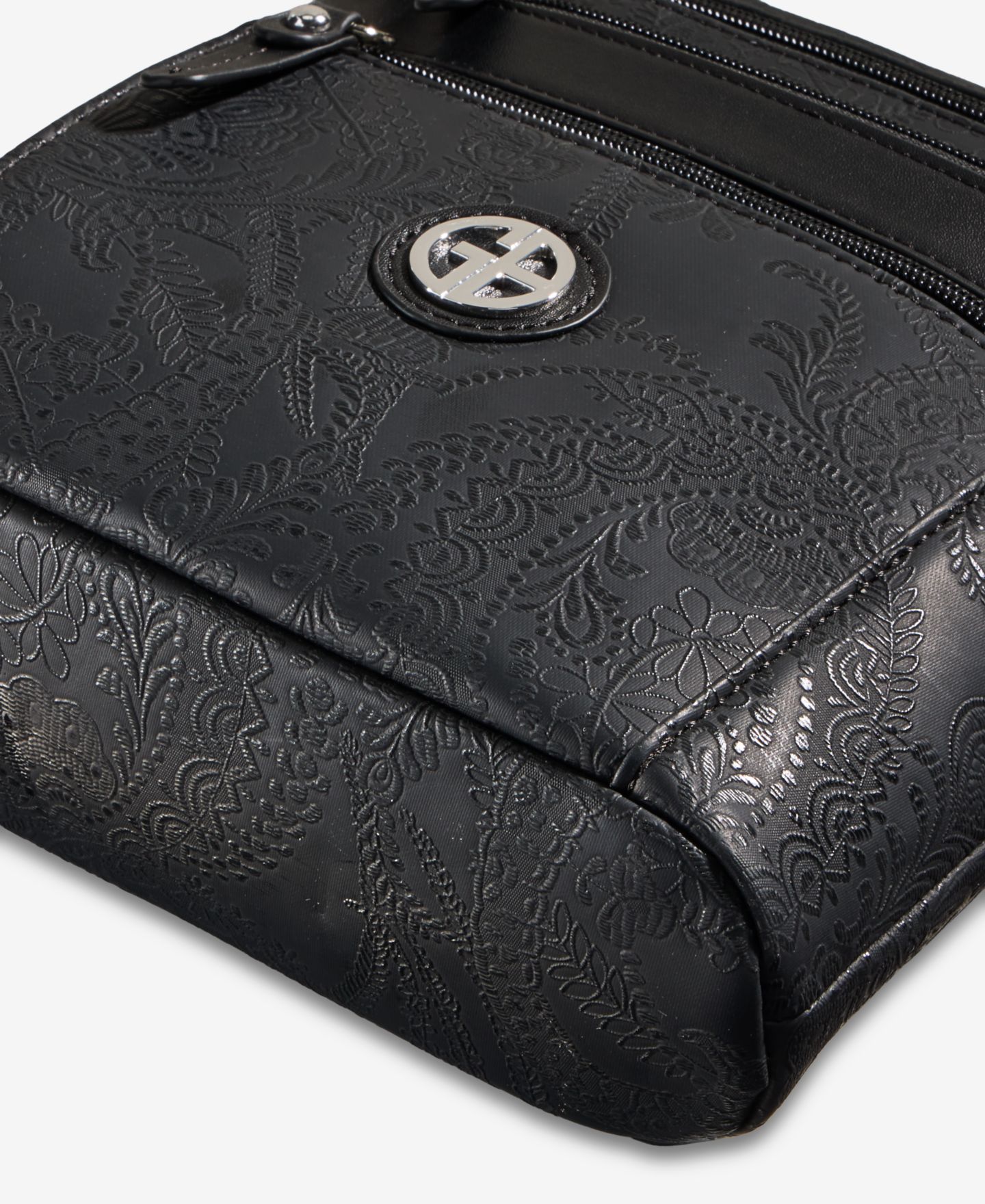Женская сумка Giani Bernini Paisley Deboss Promo N/S Crossbody, цвет: Чёрный — фото 6