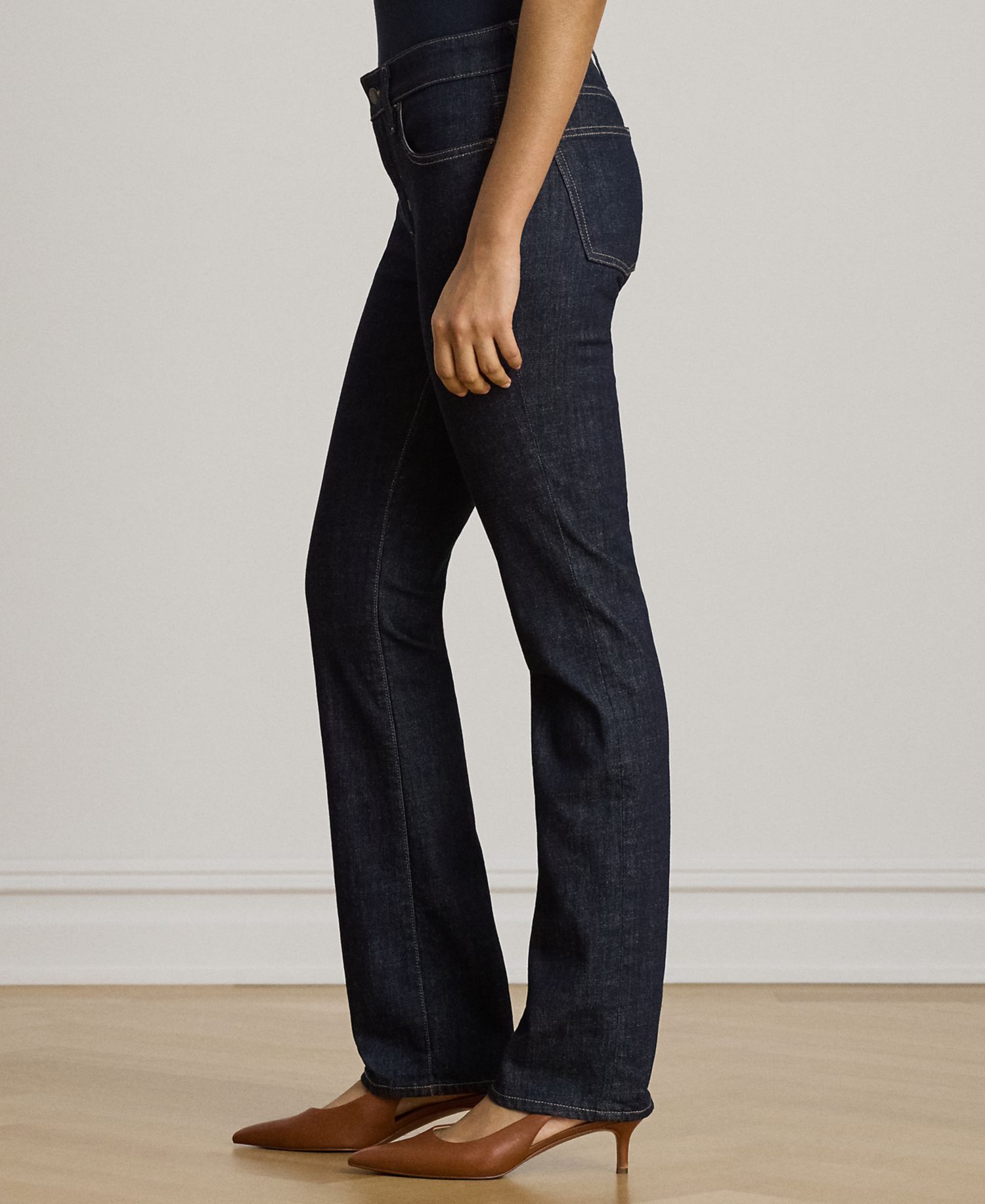 Women's Mid-Rise Slim Straight Jeans