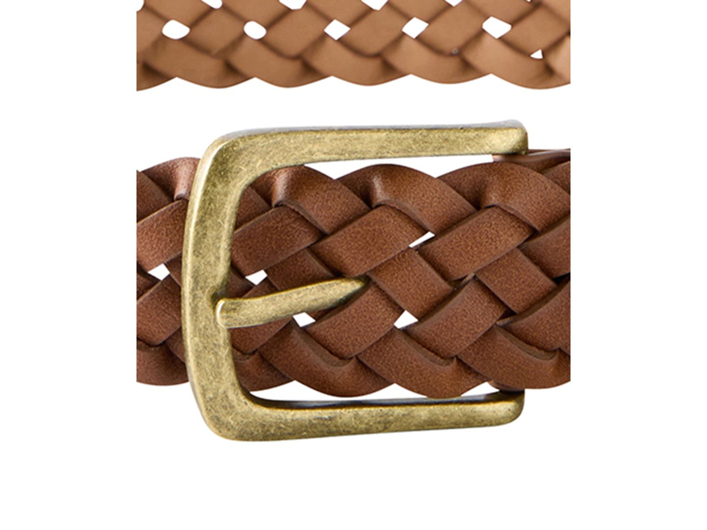 Мужской ремень COTTON ON Braided Woven Belt, цвет: Коричневый — фото 3