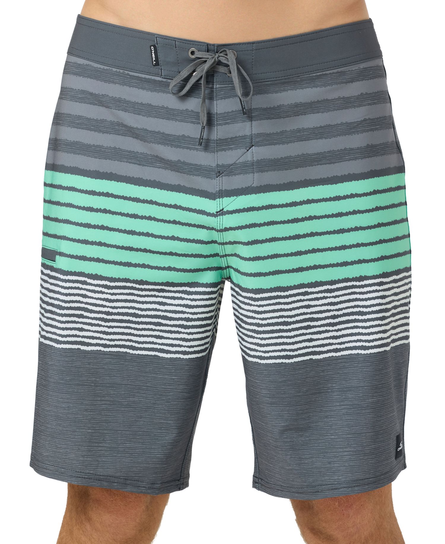 Men's Hyperfreak Heat Striped Swim Board Shorts
