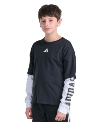 Boys' 8-20 Long-Sleeve Loose Fit Layered T-Shirt