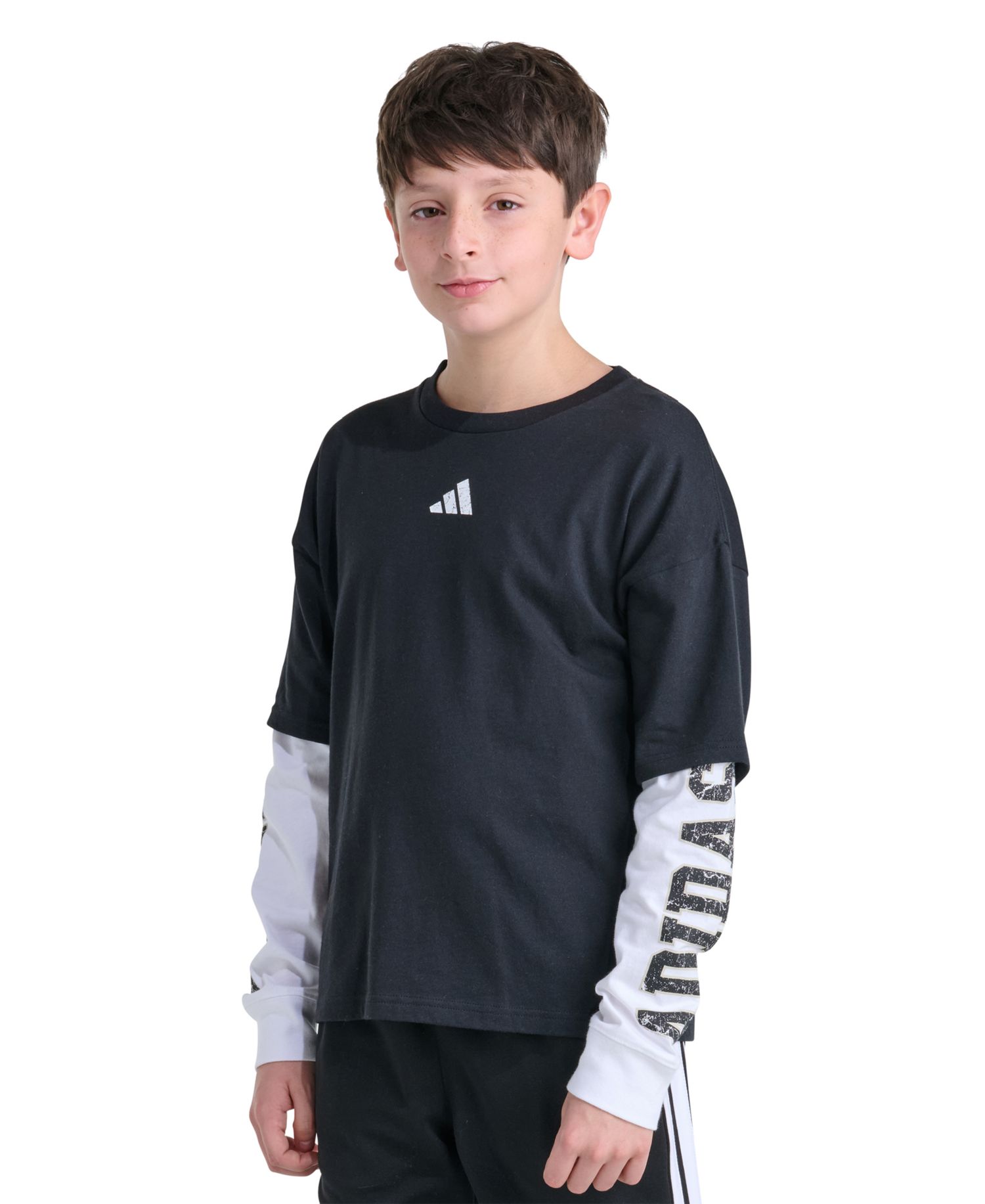 Boys' 8-20 Long-Sleeve Loose Fit Layered T-Shirt
