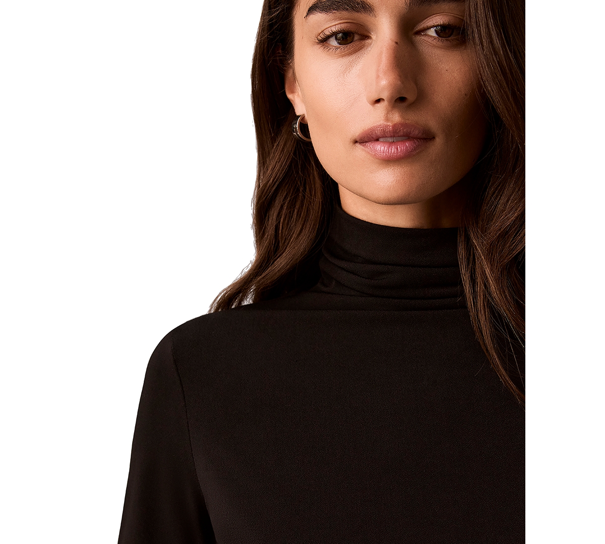 Calvin Klein Women's Long-Sleeve Crepe Jersey Top
