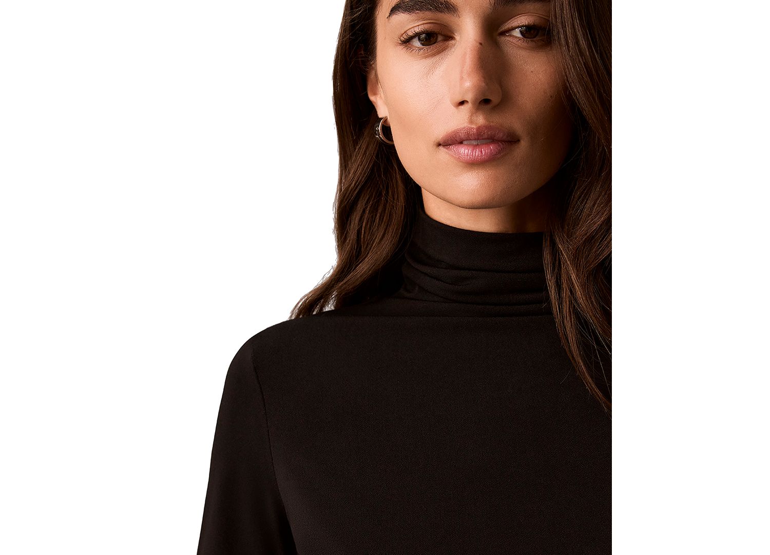 Women's Long-Sleeve Crepe Jersey Top
