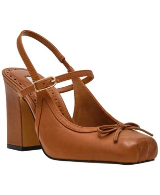 Women's Elaine Slingback Block Heel Ballet Pumps