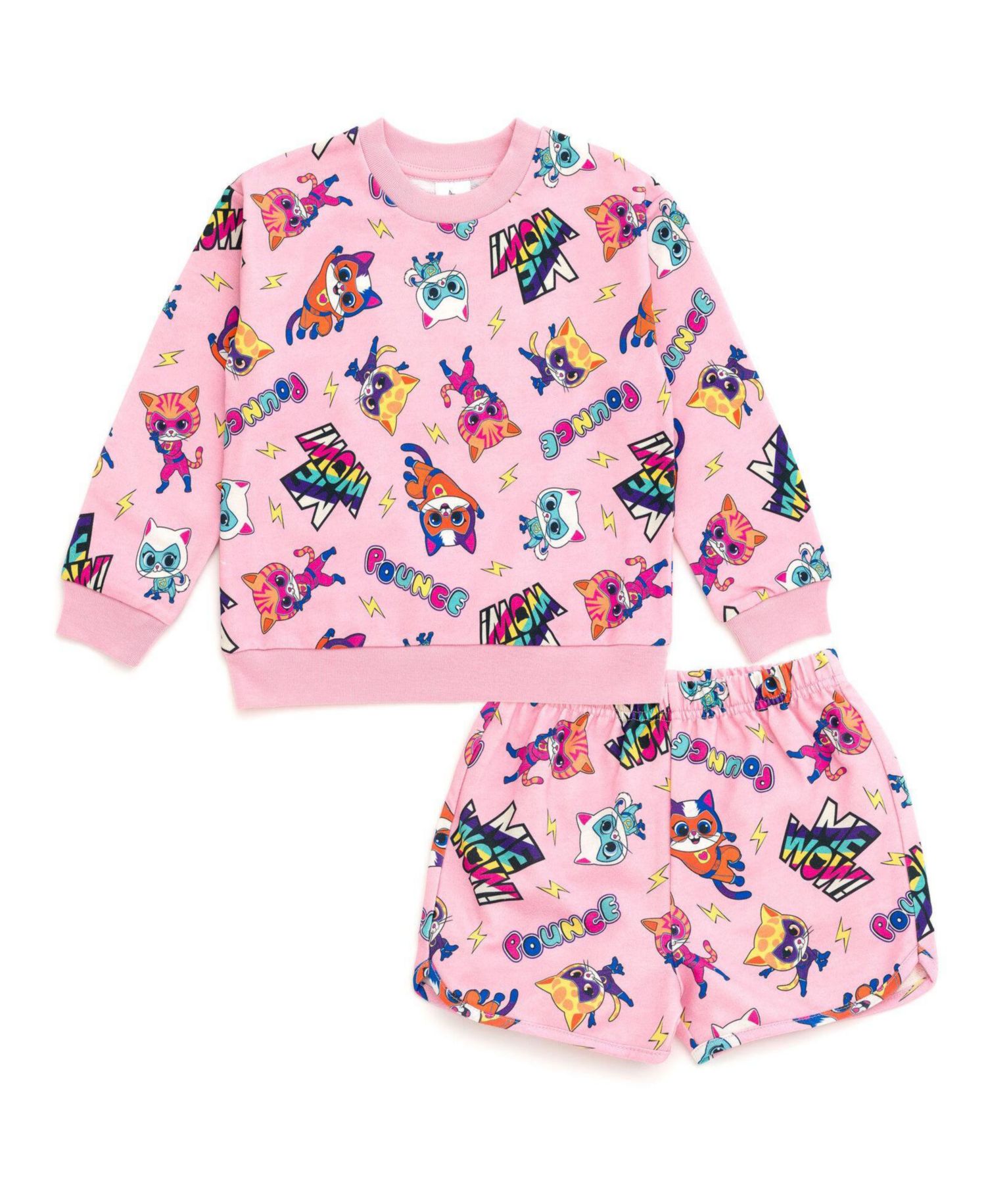 Toddler Girls 2-Piece Sweatshirt and Shorts Set