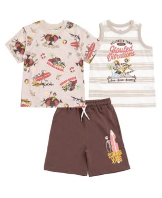 Nightmare Before Christmas Kids Outfit/Sets(5-12)Boys' 3-Piece Tee Tank and Shorts Set