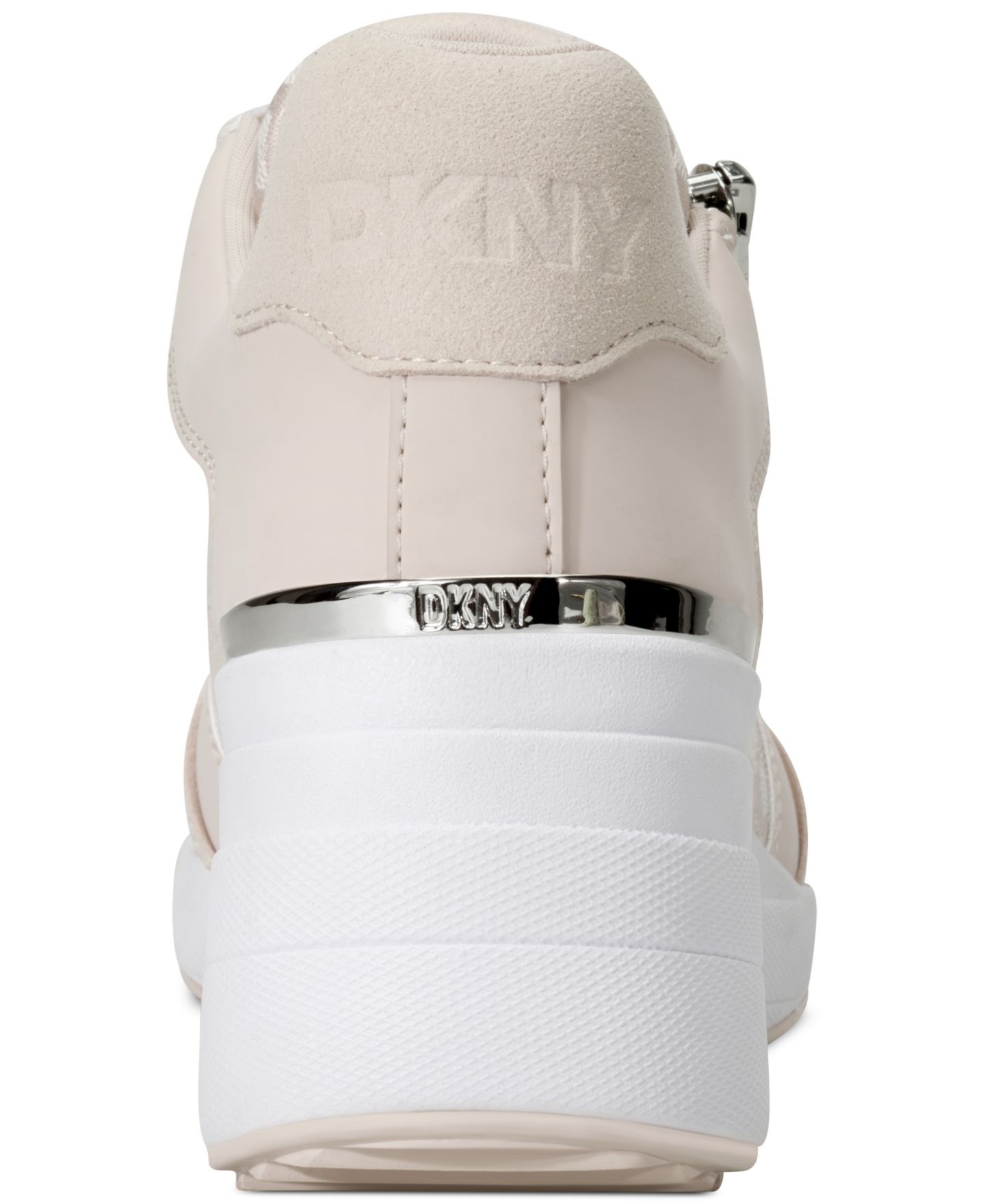 Женские кроссовки DKNY Kalina Lace-Up Wedge, цвет: Натуральный бежевый — фото 3