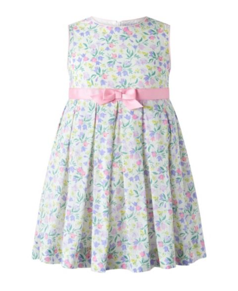 Платье Rachel Riley Tulip Pleated Dress для девочек-малышей, цвет: Фиолетовый