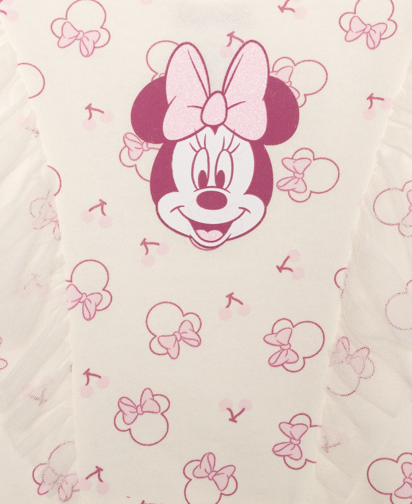 Детский комплект Disney Minnie Mouse: топ с вишнями и юбка, 2T-6X, цвет: Слоновая кость — фото 4