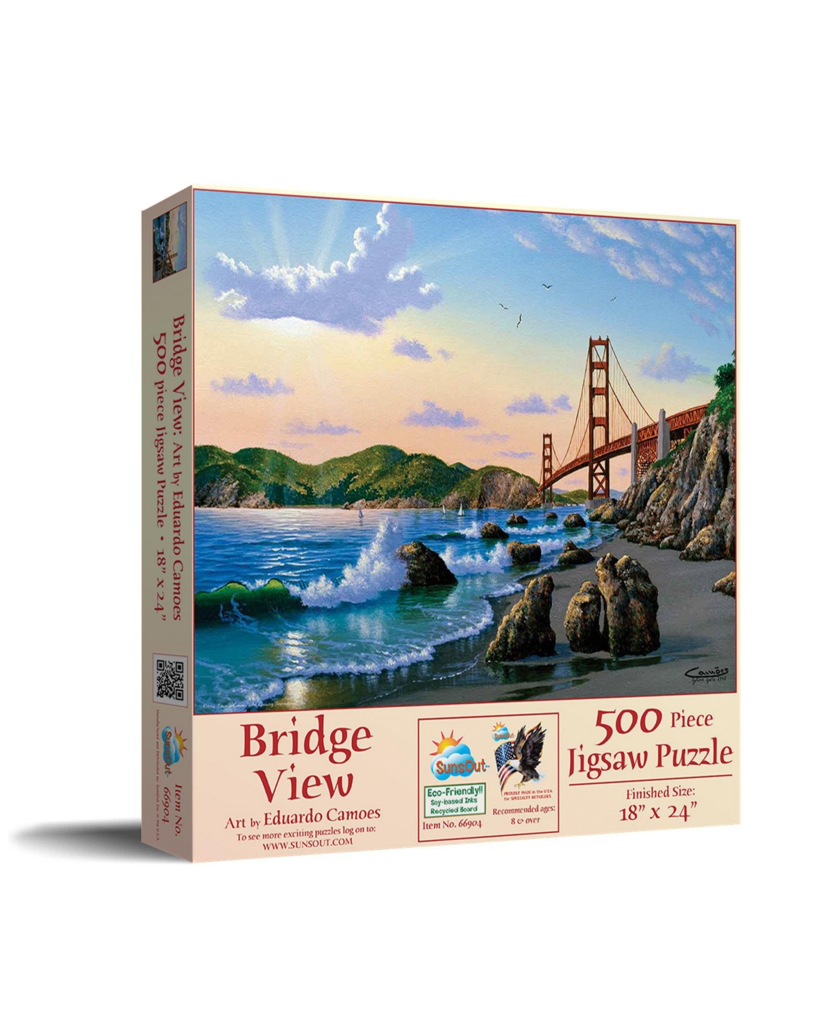 SunsOut Bridgeview 500-Piece Jigsaw Puzzle, Ages 15+