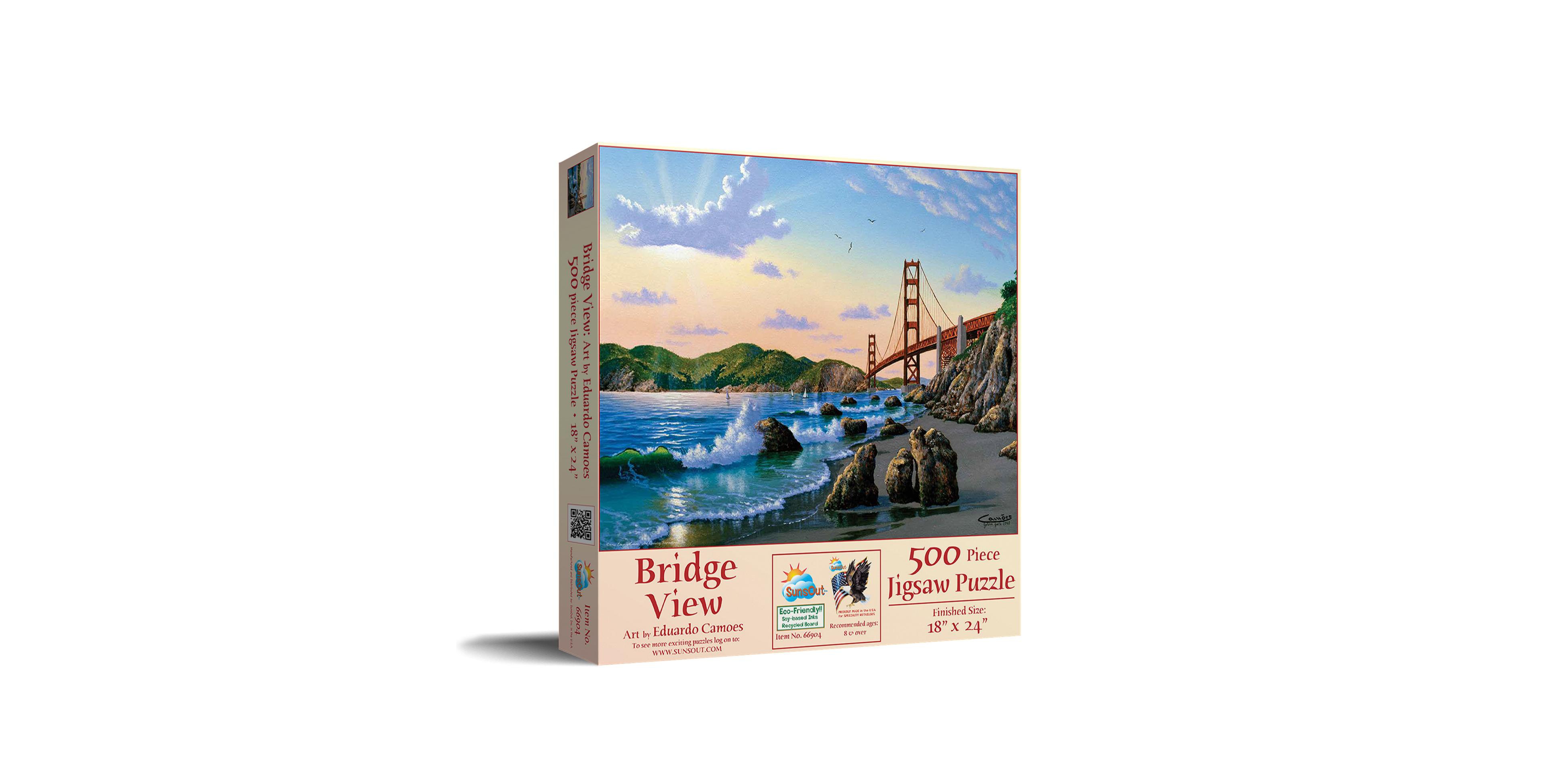 SunsOut Bridgeview 500-Piece Jigsaw Puzzle, Ages 15+