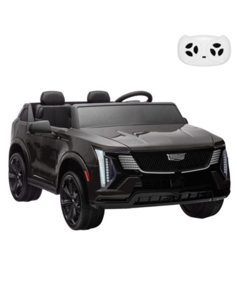 Детская игрушка homfan 2-Seater Licensed luxury SUV Ride-On Truck, Remote Control, Spring Suspension, LED Lights, Music, цвет: Чёрный