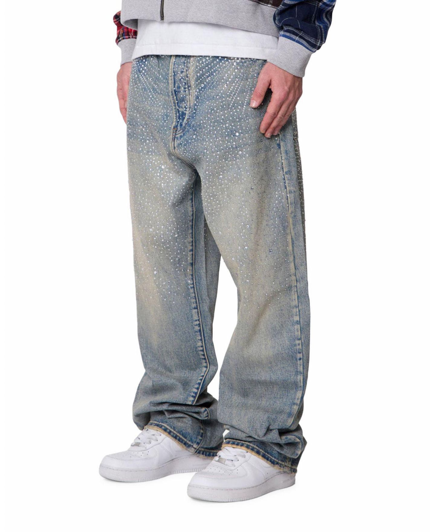Мужские джинсы mnml Ultra Baggy Gem Denim Jeans, цвет: Синий — фото 2