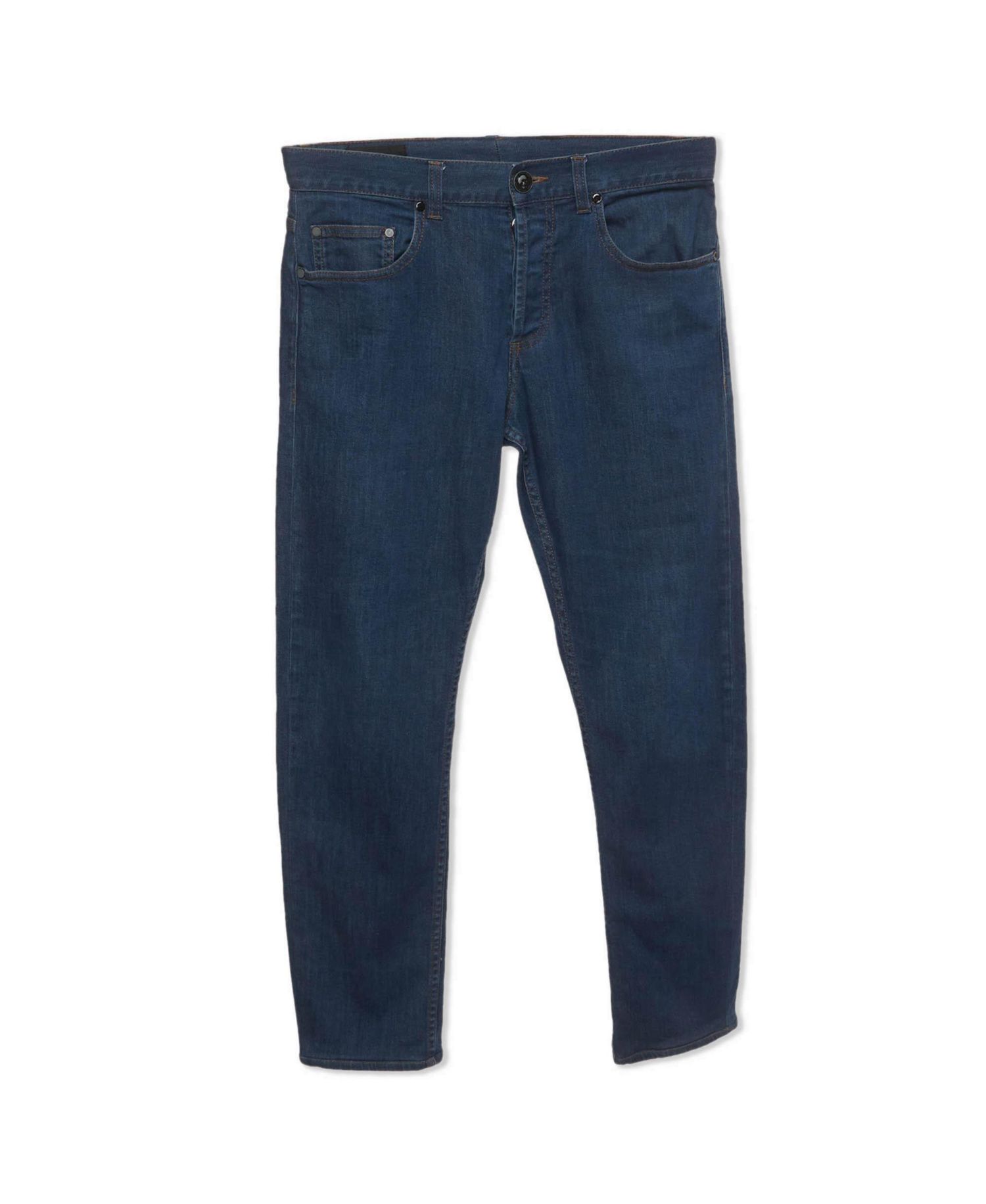 Men's Denim Skull Applique Jeans
