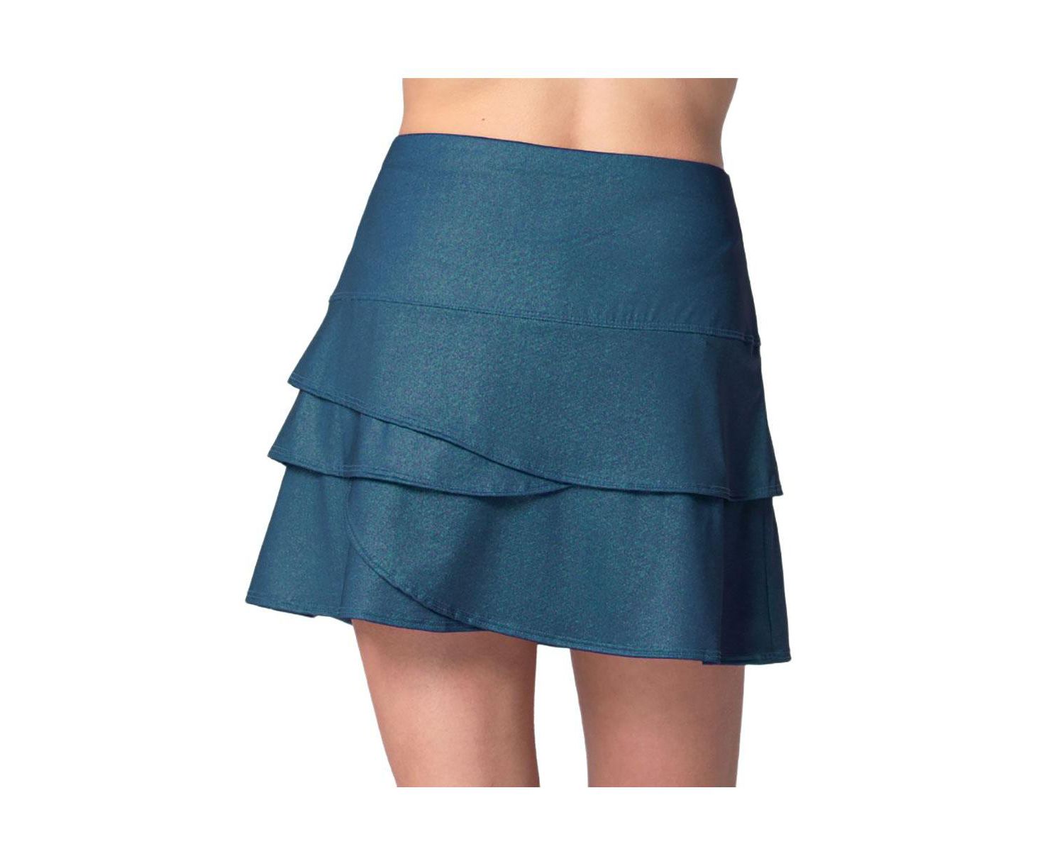Women's All That Shimmers Scallop Heather Tennis Skirt
