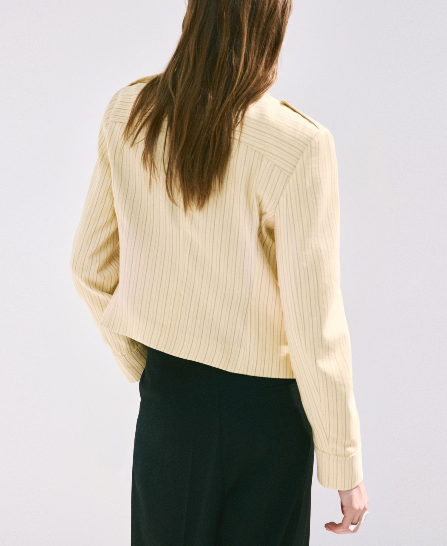 Women's Buttons Pinstripe Jacket