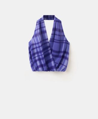 Women's Halter-Neck Printed Top