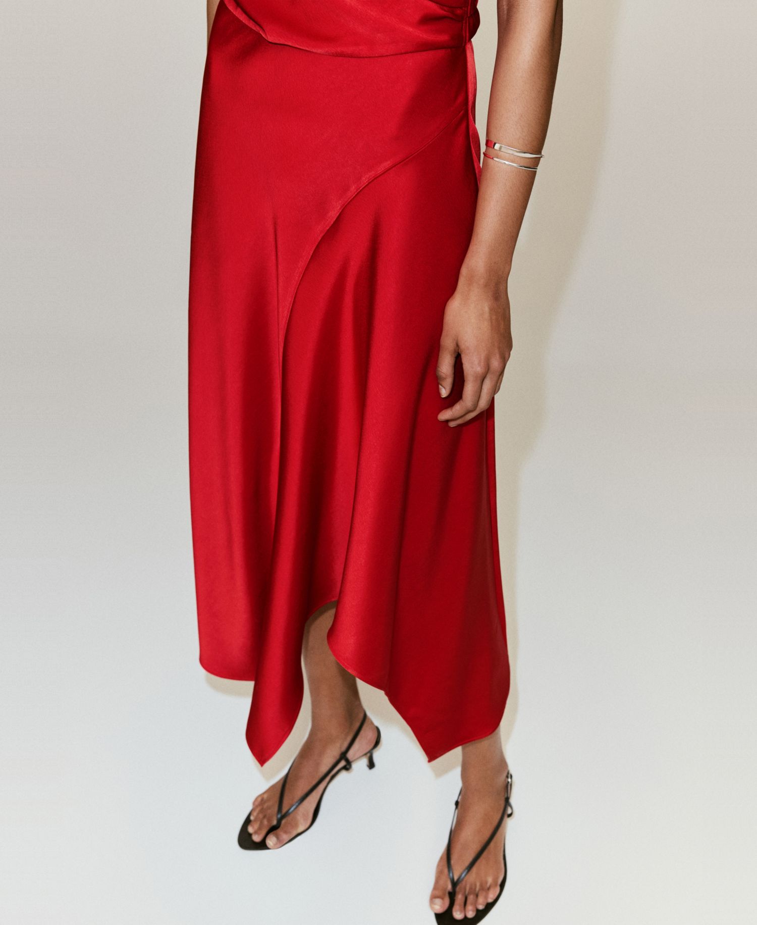 Women's Asymmetrical Satin Dress