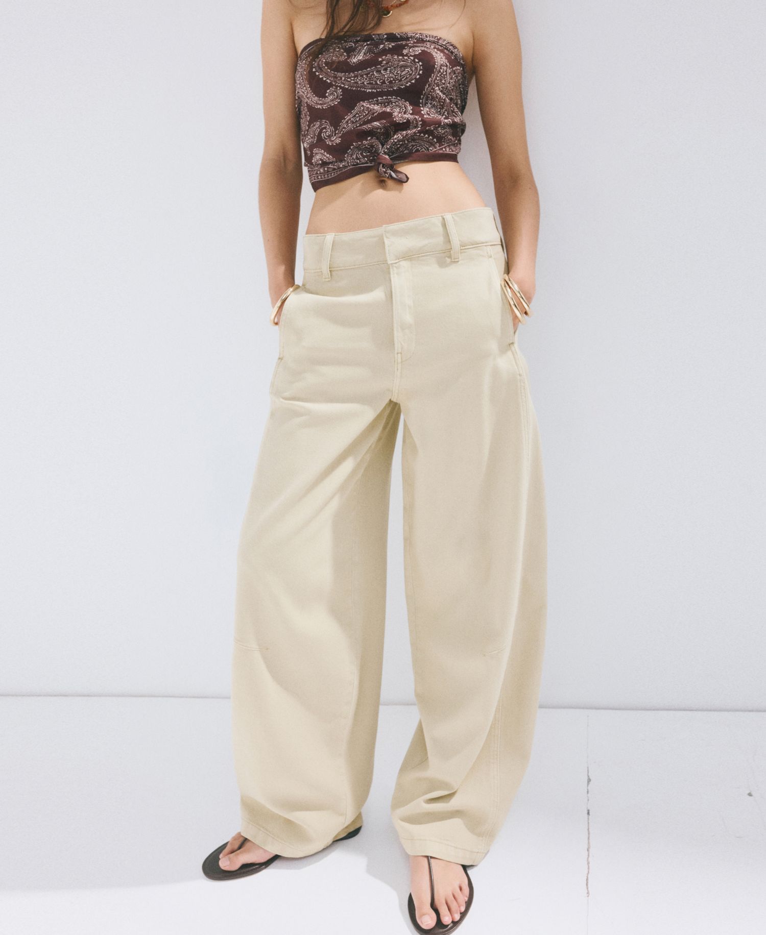 Women's Seams Balloon Jeans