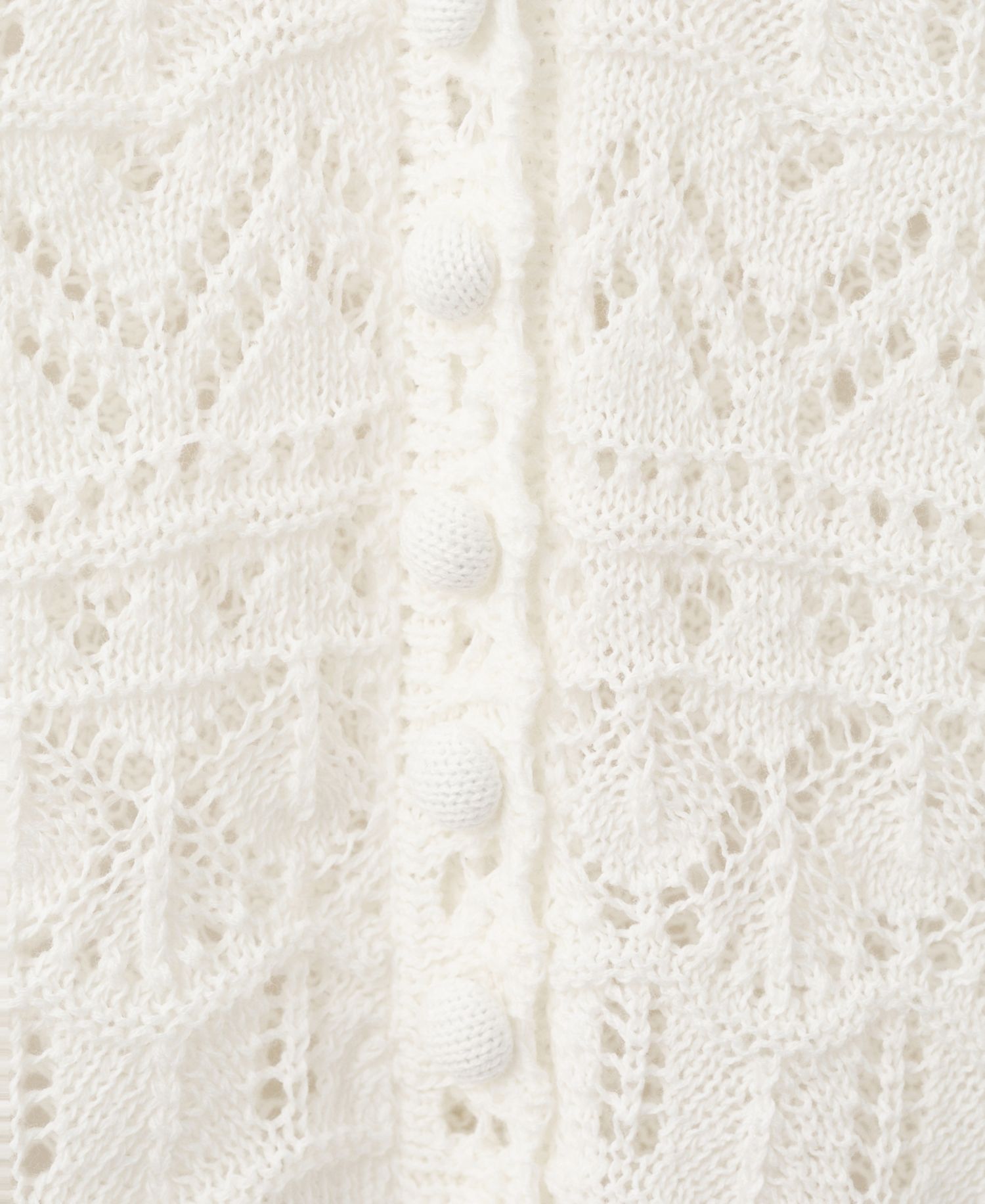 Women's Short-Sleeve Open-Knit Cardigan Sweater
