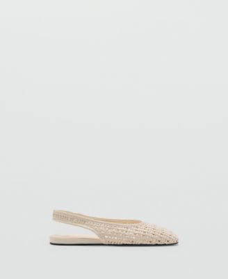 Women's Braided Slingback Ballet Flats