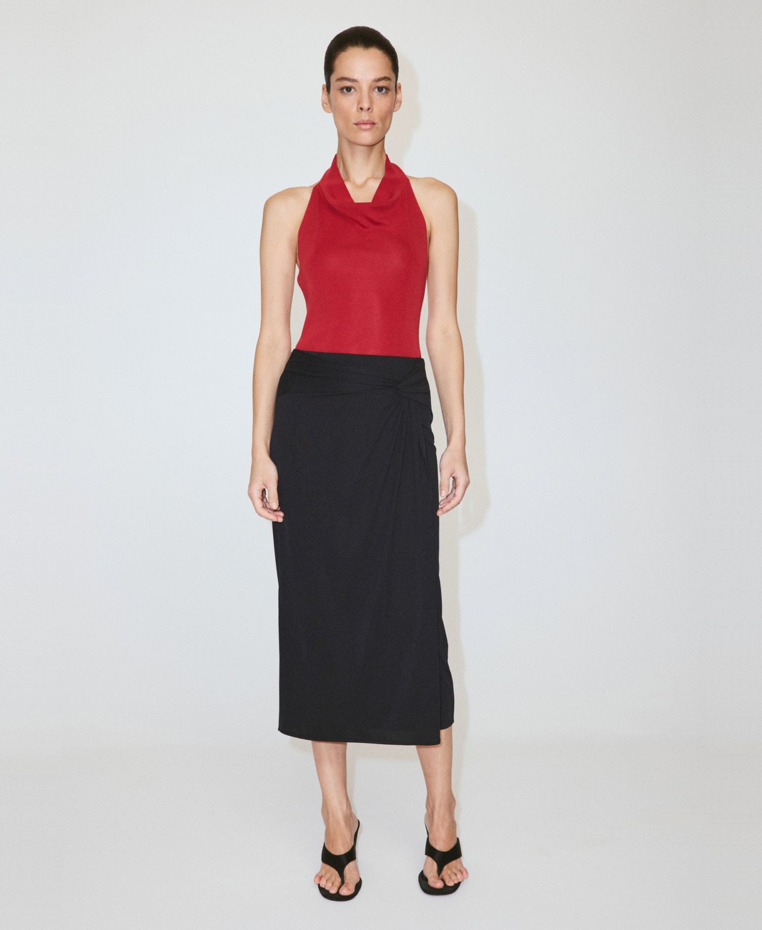 Women's Fitted Ruched Skirt